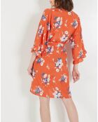 Kimono Mona imprimé orange